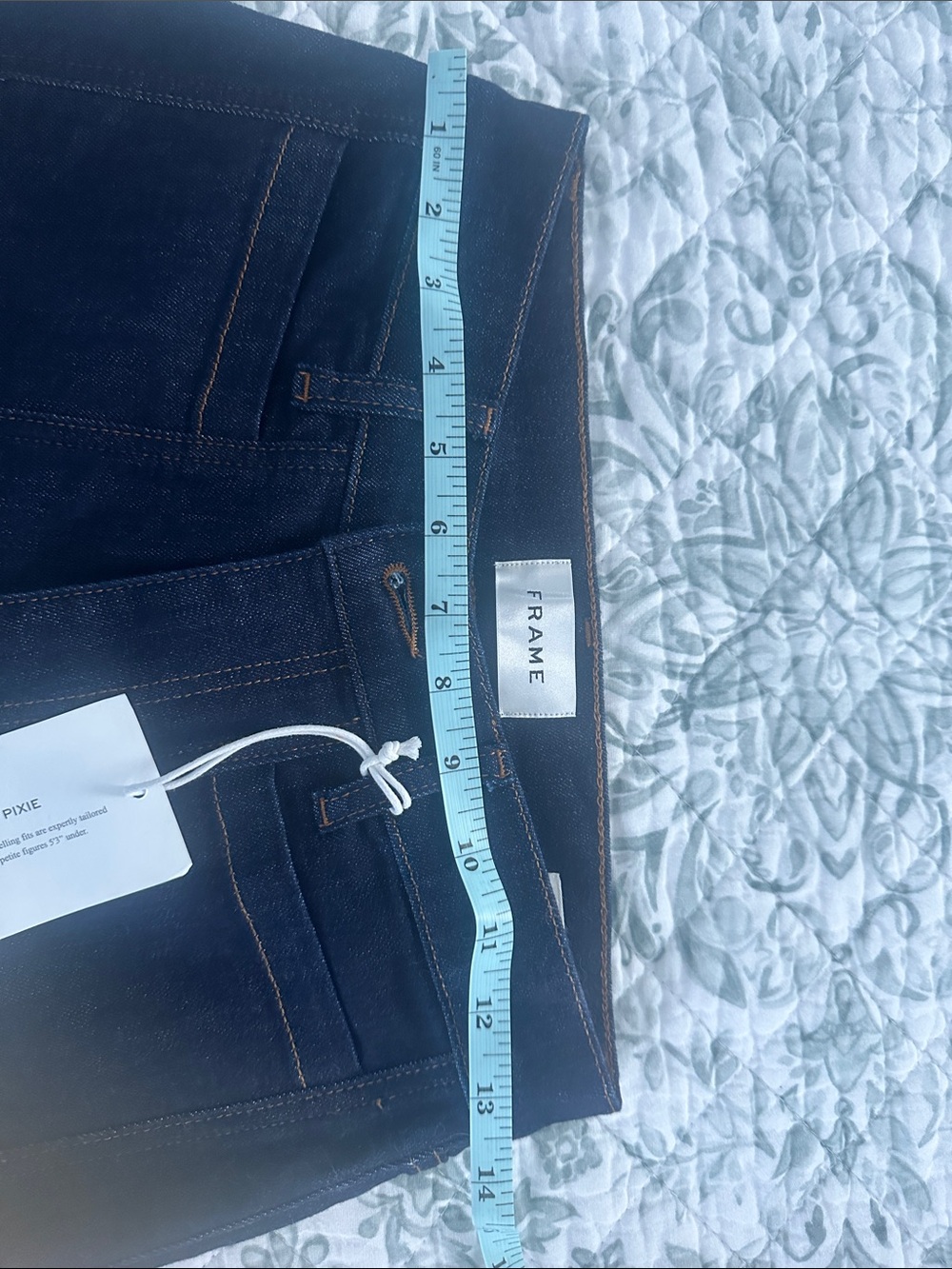 Frame Denim Wide-Leg Jeans in Deep Navy Pixie - Picture 7 of 7